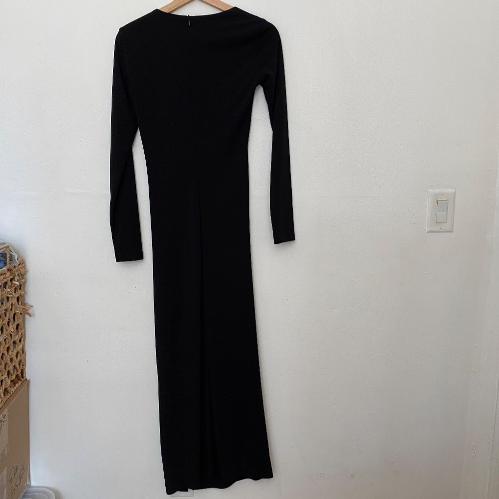 Zara Sophisticated Black Long Sleeve Dress - Picture 7 of 7